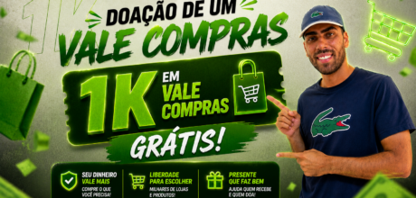 Doação de 1 Mil em Vale Compras