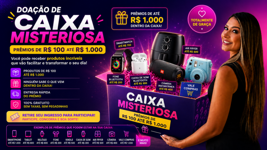 Como Participar da Doação da Caixa Misteriosa