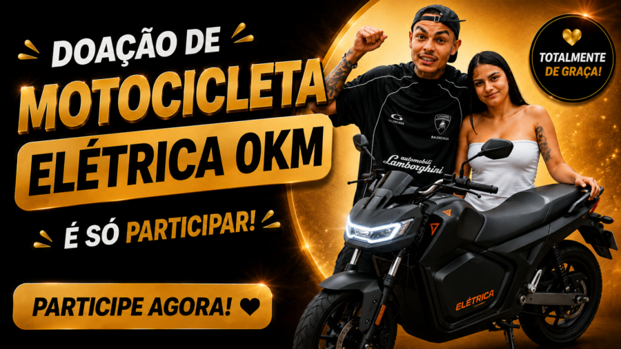 Como Participar da Doação de Motocicleta Elétrica 0km